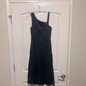 Overlay sequin dress